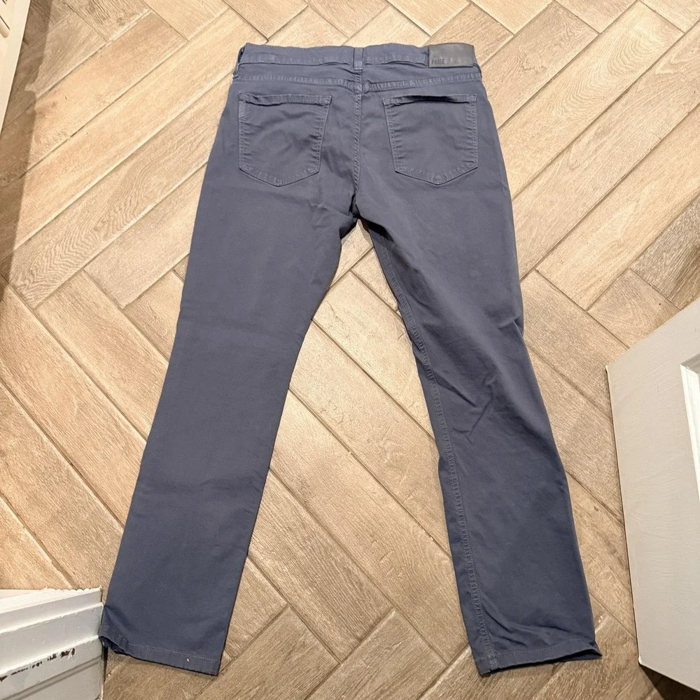 Paige Federal Jeans Mens 31 Gray Moon Shade Slim Straight Stretch Made USA